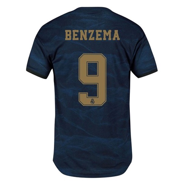 Camiseta Real Madrid NO.9 Benzema 2ª 2019-2020 Azul
